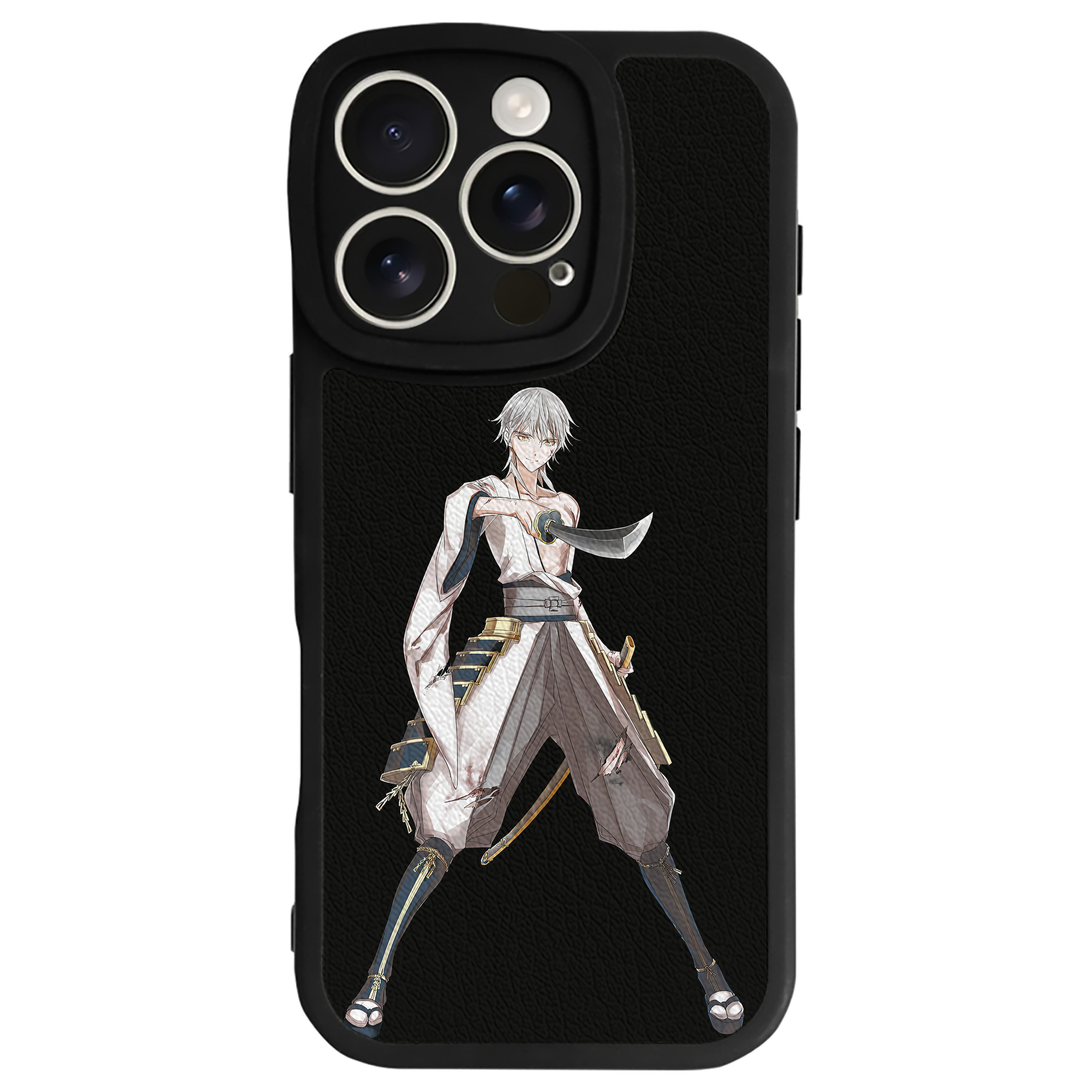 （画像用） 刀剣乱舞 Touken Ranbu 【iPhone 16シリーズ対応】シリコンスマホケース（レザー調） 材質：シリコン